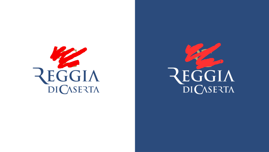 reggia di caserta logo cancellato